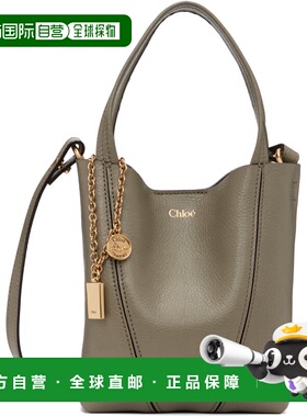 1h可退 香港直邮Chloe 蔻依 女士 绿色小号 Spin 托特包 CH25SS81