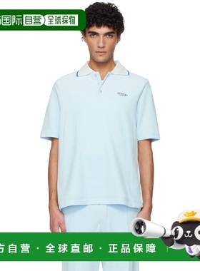 1h可退 香港直邮Casablanca 男士 蓝色 Polo 衫 MSP26JTP44701