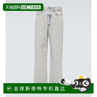 Studios 男士 香港直邮Acne 艾克妮 1981M 交织图案阔腿牛仔裤