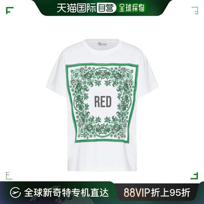 香港直邮Red Valentino 徽标短袖T恤 2R0MG15J6TF