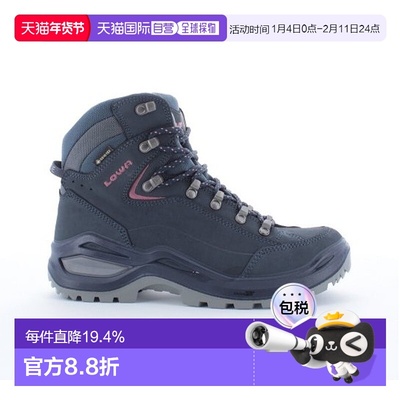 自营欧洲直邮LOWA RENEGADE EVO GTX MID女士钢蓝色防水科技面料
