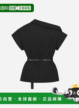 1h可退 香港直邮DIOR 迪奥 女士 短袖外套 521V80A7050 black黑色