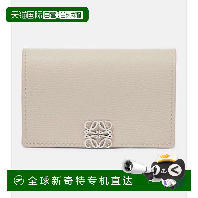 1h可退 香港直邮LOEWE 罗意威 女士 Anagram 皮革卡套 beige米色