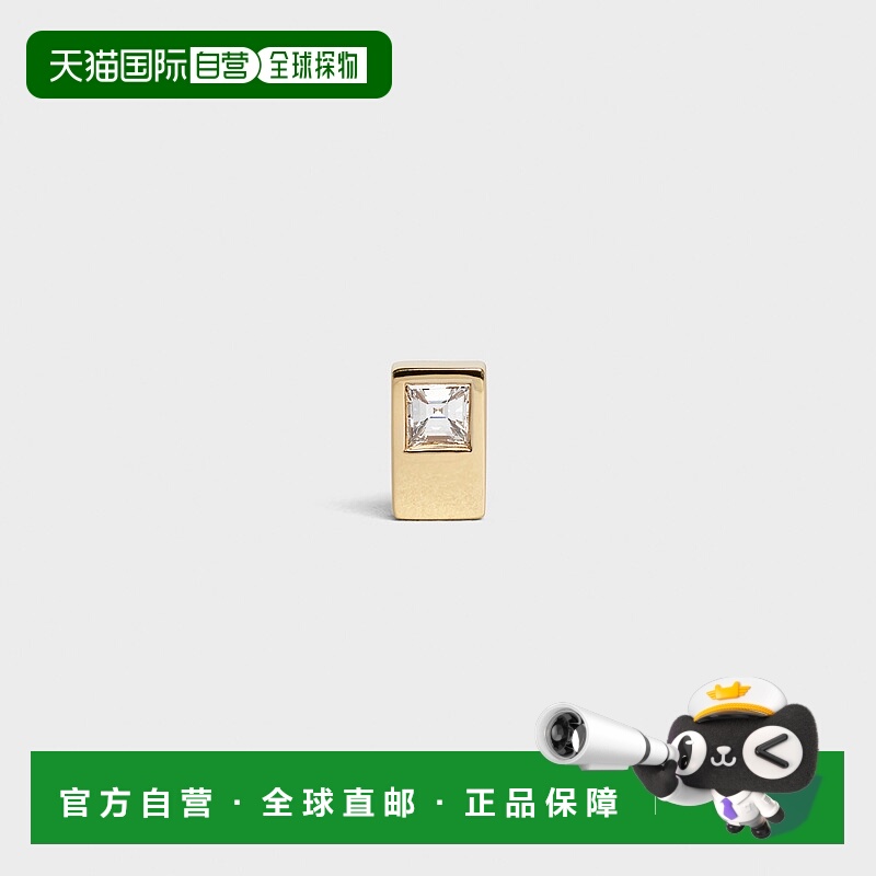 欧洲直邮Celine思琳女士耳钉46N986GYD.37YW钻石方形耳钻配饰