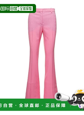 香港直邮Versace 腰带环喇叭裤 10100451A081981PN50休闲裤羊毛