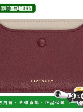 付款1h内可退 香港直邮Givenchy 纪梵希 女士 酒红色卡包 BB60PAB