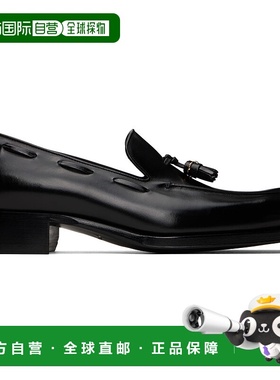 1h可退 香港直邮Tom Ford 汤姆 福特 男士 黑色 Burnished Leathe