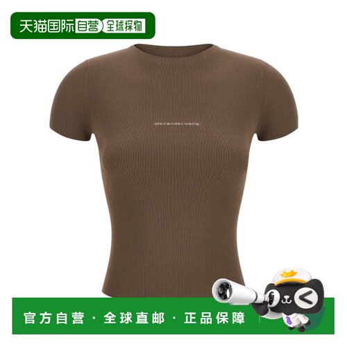 香港直邮Alexander Wang 女士 圆领T恤 26FW 【付后1h可退】
