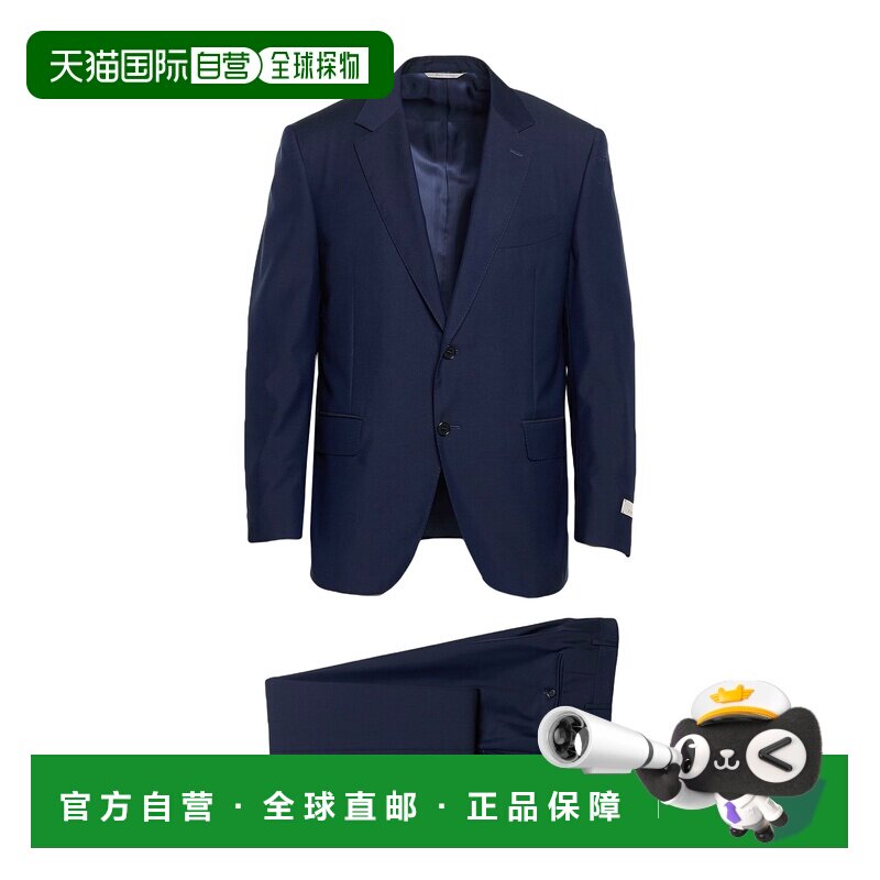1h可退 香港直邮Canali 康钠丽 男士 西服 blue蓝色 舒适时尚外套