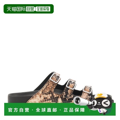 1h可退 香港直邮birkenstock 勃肯 女士 FLORIDA 浅褐色皮质蛇纹