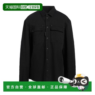 二次方 舒适时尚 男士 black黑色 牛仔布衬衫 香港直邮Dsquared2
