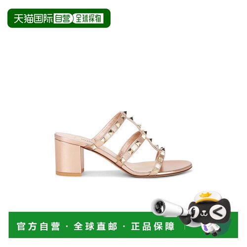 1h可退 香港直邮valentino 华伦天奴 女士 60 铆钉凉拖 8W2S0C47Q