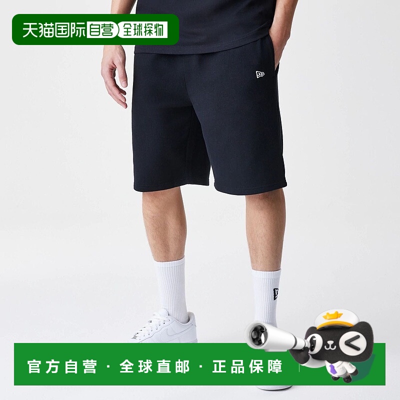 自营欧洲直邮New Era 男士黑色短裤