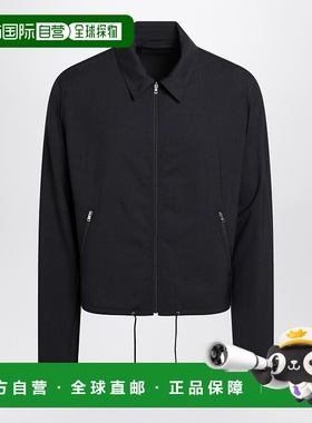 香港直邮Prada 普拉达 男士 蓝色羊毛拉链夹克 SGC873OOO1XMY男装