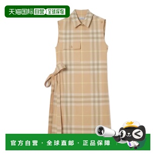 香港直邮Burberry 格纹衬衫式连衣裙 81216371