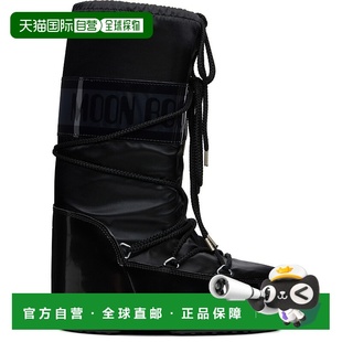 月亮靴 女士 黑色 1h可退 Glance boot Icon Satin 香港直邮moon