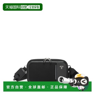 自营欧洲直邮Tumi途明 Arrive男士黑色聚酯纤维拉链开合斜挎包