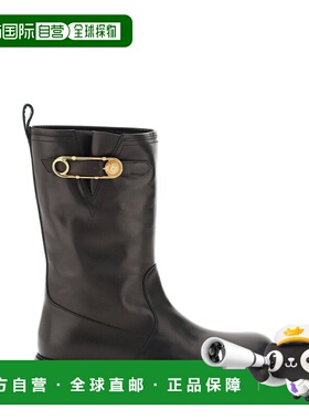 香港直邮Versace 范思哲 女士 圆头短筒靴 10008411A00633厚底鞋