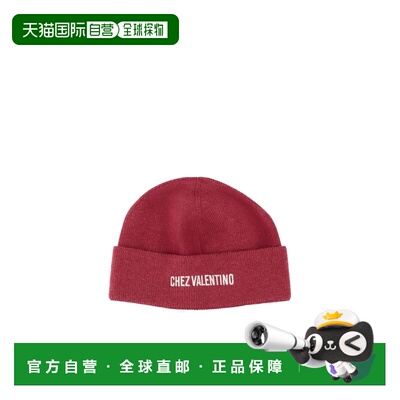 香港直邮VALENTINO 男士帽子 YHB02RFZL1R0 AW2025 红色 图案帽子