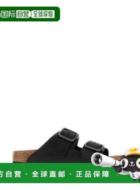 香港直邮BIRKENSTOCK 女士拖鞋 1030707BLACK CO 黑色 Black leat