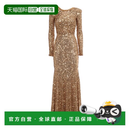 欧洲直邮ELISABETTA FRANCHI 女士连衣裙 AB75947E2464GOLD