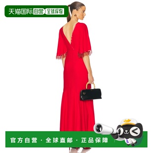 香港直邮Bode 女士 Claret 钉珠礼服 WRS25DR049 red红色 舒适时