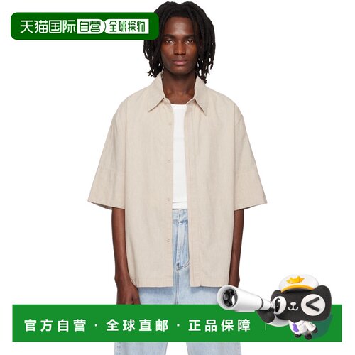 香港直邮Entire Studios 男士 米色 Ojai 衬衫 ESSS26SR01217DUNE