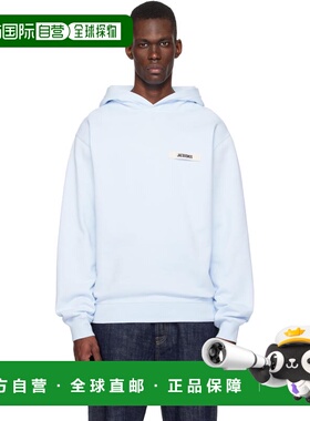 香港直邮Jacquemus 男士 蓝色 The Gros Grain 连帽衫 25EHOM0024