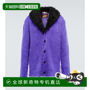人造毛皮边针织开衫 男士 000268 玛尼 香港直邮Marni