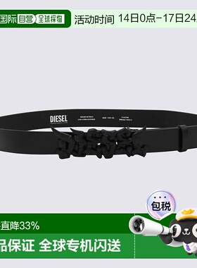 香港直邮Diesel 迪赛 男士 B-Graffiti 牛皮腰带皮带 X10598PR666