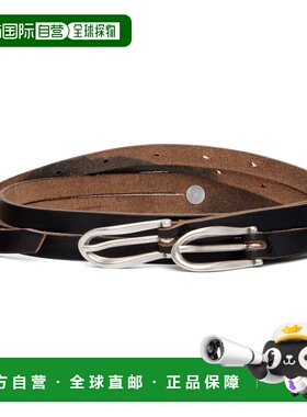 1h可退 香港直邮Our Legacy 女士 黑色 Twin Tongue 腰带 A2258TB