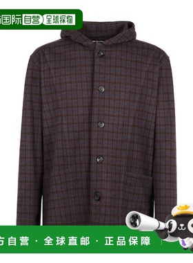 香港直邮Kiton 格纹连帽休闲夹克 UMCLUCAK0133E0200K0133