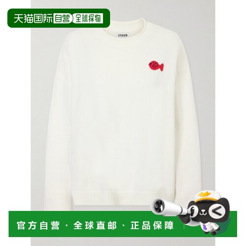 1h可退 美国直邮Staud 女士 + Da Adolfo Giada Logo刺绣棉混纺毛