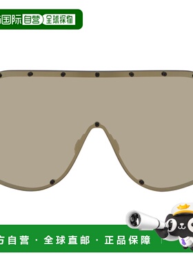 香港直邮rick owens 瑞克 欧文斯 男士 黑色 Temple Mask 太阳镜