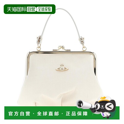 自营欧洲直邮西太后 Granny Frame经典土星LOGO 女士米白色单肩手