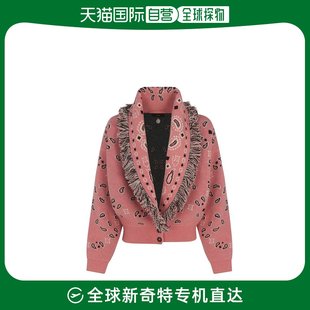 提花短款 香港直邮Alanui Bandana 流苏开衫 女士