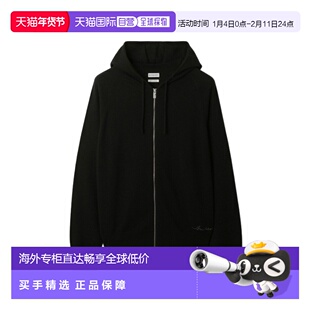 欧洲直邮Burberry/博柏利 男士黑色羊绒卫衣