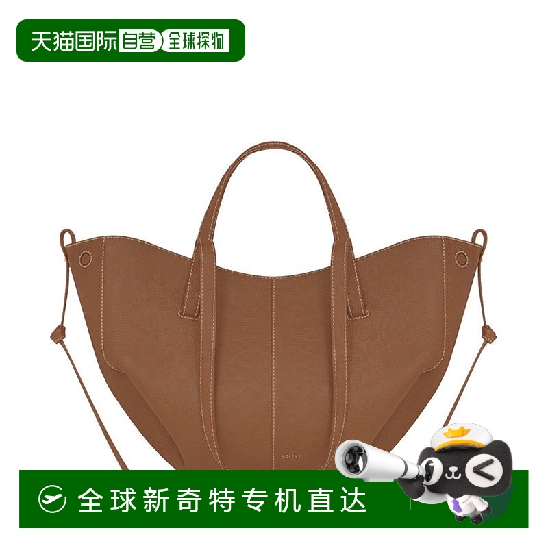 Polene小牛皮欧洲驼色荔枝纹
