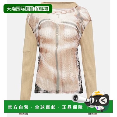 1h可退 香港直邮Y PROJECT 女士 x Paul Gaultier 牛仔立体错视画