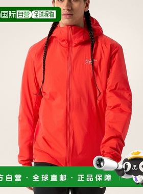 自营1h可退 欧洲直邮ARC TERYX/始祖鸟 ATOM男士橙色尼龙夹克新款