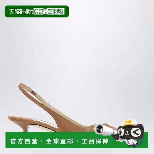1h可退 香港直邮Jimmy Choo 周仰杰 女士 Amita 45 绒面革露跟女(
