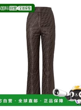 香港直邮Fendi FF长裤 FAB403AT91休闲裤直筒裤喇叭裤