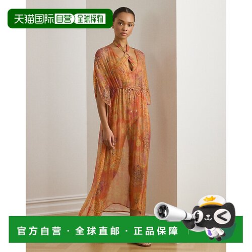 自营欧洲直邮Ralph Lauren拉夫劳伦 女士多色粘胶纤维沙滩长衫