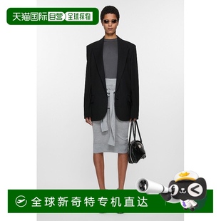 氨綸夾克西裝 歐洲直郵Acne Studios SS25女士黑色粘膠纖維