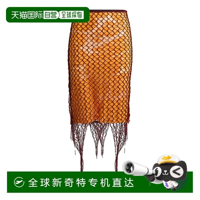 1h可退 香港直邮Etro 艾特罗 女士 Knit-Overlay 中长半身裙