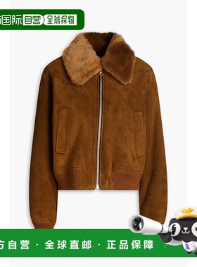 1h可退 香港直邮Sandro 女士 毛羊皮夹克 SFPOU00523CAMEL
