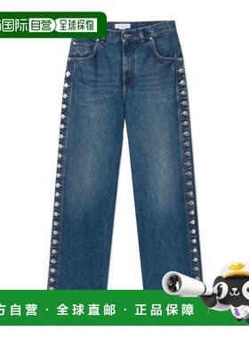 香港直邮Stella McCartney 铆钉直筒牛仔裤直筒裤 6D04333SQH38