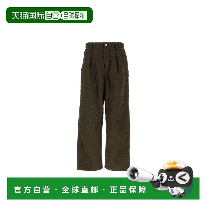 1h可退 香港直邮Burberry 巴宝莉 男士 军绿尼龙裤子 8093048
