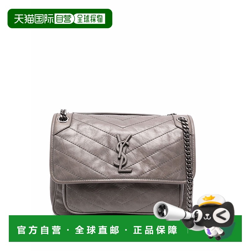 1h可退 香港直邮Saint Laurent 圣罗兰 女士 NIKI中号绗缝复古褶
