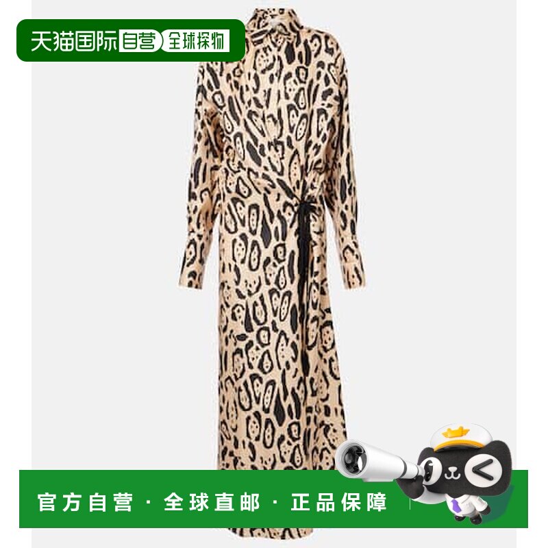 1h可退 香港直邮Sportmax 斯宝麦斯 女士 Astoria 印花真丝斜纹布